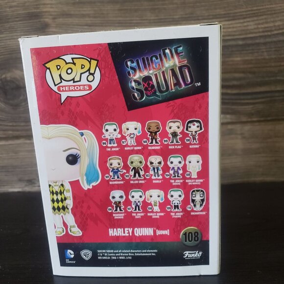 Funko Pop Harley Quinn 108 Gown Hot Topic Exclusive Suicde Squad Vinyl Figure - Picture 2 of 6